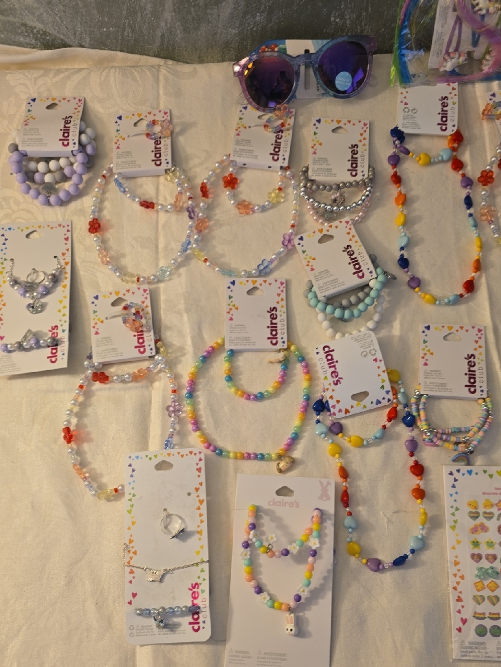 23 Claire's Kids Multicolor Beaded Necklace and Bracelet Set - And More New - Picture 2 of 9